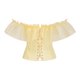 thumbnail image 4 of Corsé vintage con tirantes y estampado de vendaje para mujer, top de poliéster moldeador, 4 of 7
