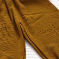 thumbnail image 4 of KPOPLK Toddler Girls Long Harem Pants 9 Months- 15 Years Cotton Linen Baby Baggy Trousers Bloomers Coffee Size 1-2 Years, 4 of 4