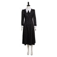 thumbnail image 3 of Women Wednesday Addams Black Shirt Dress Adult Halloween Party Costumes, 3 of 7