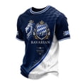 thumbnail image 5 of Oktoberfest Bavarian Shirt Men Short Sleeved Festival Themed Print Crew Neck T Shirt Tops, 5 of 5