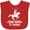 Red, variant on Inktastic Team Roper in Training Cowboy Boys Baby Bib