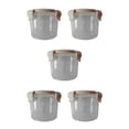 thumbnail image 2 of Wosthever Hebilla de plástico PP transparente, latas selladas, soportes redondos para tanque de almacenamiento de cereales, contenedores de cocina Type5 NO5 Wosthever CBP055777, 2 of 4