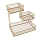thumbnail image 4 of Cesta de frutas, cuenco, estante de encimera de cocina, mostrador de varios niveles, gran capacidad, cuenco para verduras, estante de almacenamiento oro, 4 of 8