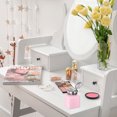 thumbnail image 5 of Uxcell 2 Pcs Alcohol Liquid Press Pumping Dispenser 100ML Nail Polish Remover Empty Bottle Pink, 5 of 5