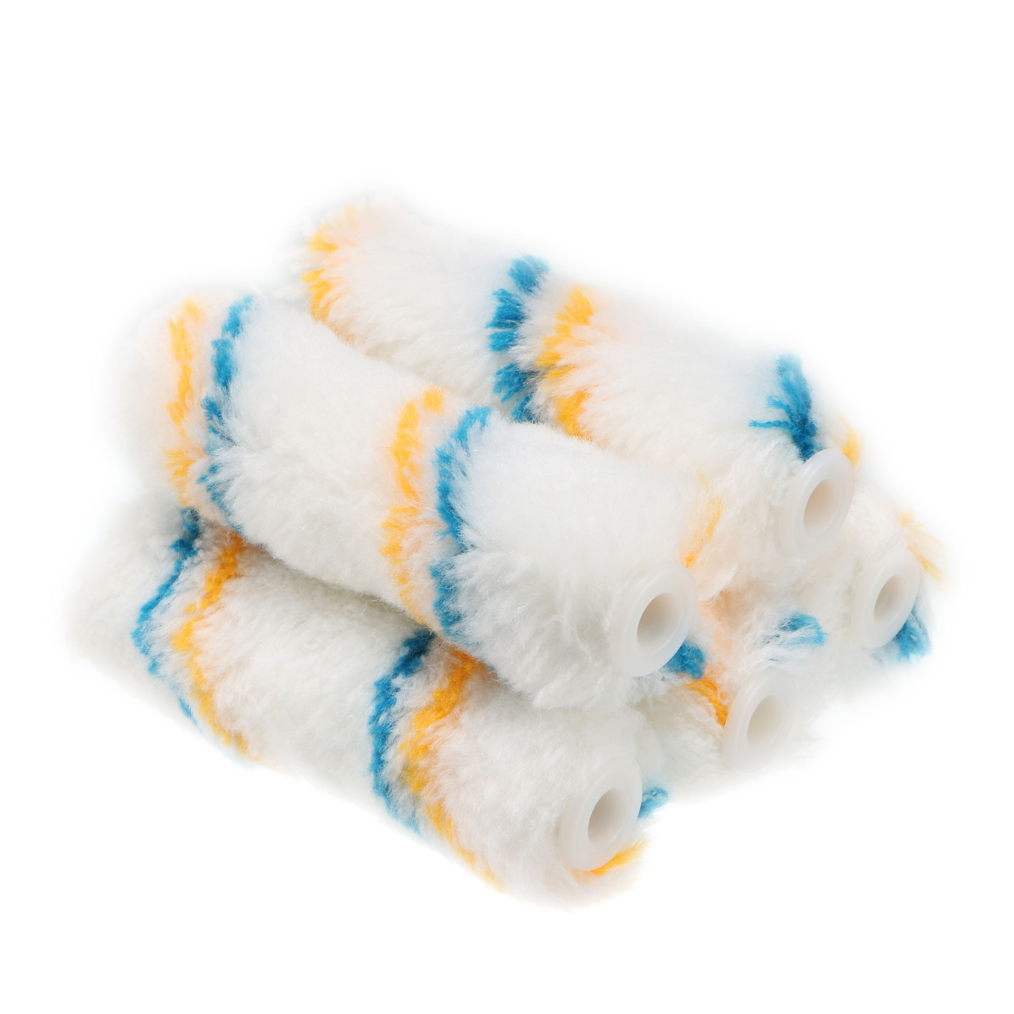 4 Inch Mini Fiber Paint Roller Cover Nap Painting 1/4" Hole Diameter 5