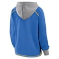thumbnail image 3 of Women's Logo Athletic Powder Blue Los Angeles Chargers Boom Fleece Pullover V-Neck Hoodie, 3 of 3
