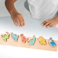thumbnail image 1 of Rompecabezas Montessori, juguete de tablero , bloques de madera, juguete sensorial, juego de mesa, regalos para , juguete para a Dinosaurio CUTICAT Tablero de rompecabezas, 1 of 8