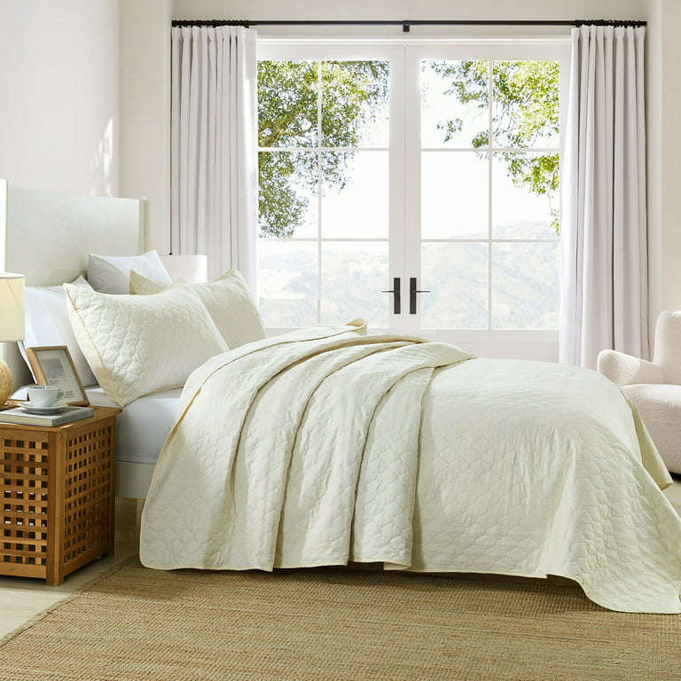 Queen Quilt Set Beige Bedspread,Lightweight Queen Bed Coverlet,Bed Decor  CREAM