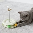 thumbnail image 6 of Cat Track Toy with Treat Dispenser, Interactive 3-in-1 Cat Puzzle Toy, Spinning Ball Track & Spring Treat Ball for Indoor Cats, Slow Feeder Enrichment Toy, 6 of 6