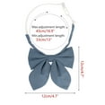 thumbnail image 2 of INSPIRE CHIC Women's Solid Color Sparkle Shiny Adjustable Neck Pre-Tied Bow Ties Grey Blue One Size, 2 of 5