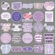 thumbnail image 2 of 50 pegatinas con una inspiradora cita motivacional morada, 2 of 2