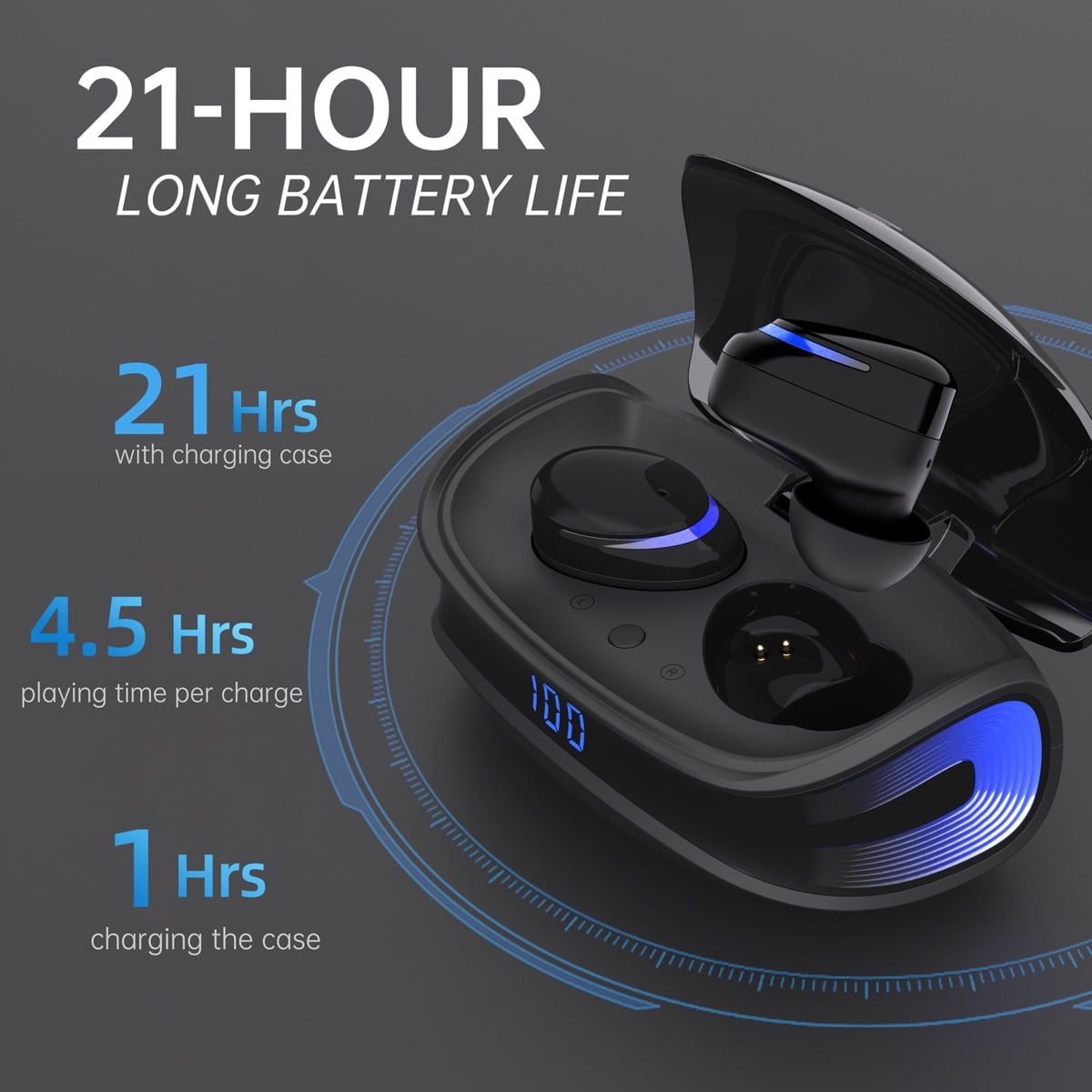 Ipx8 wireless earbuds new arrivals