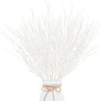 24 Pack Artificial Glitter Berry Stem Ornaments 17 Inches Fake Christmas Picks Decorative Glitter Sticks for Christmas Tree DIY Wreath Crafts Gift Fireplace Holiday Home Decor (Pink)