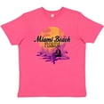 thumbnail image 3 of Inktastic Miami Beach Florida Vacation Sunset Youth T-Shirt, 3 of 5