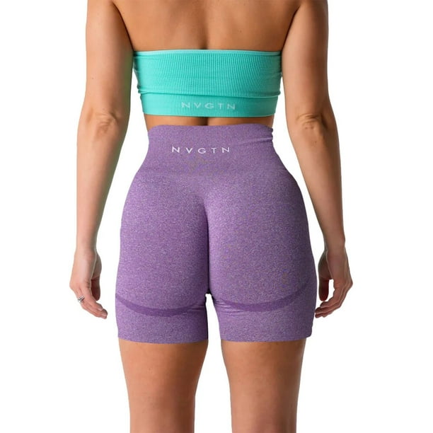 NVGTN Seamless Shorts High Waisted Shorts for Women Smile Contour Biker  Shorts Gym Yoga Workout 