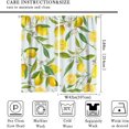 thumbnail image 2 of Fruits Blackout Curtains Summer Fruit Lemons Flowers Leaves Yellow Green Art Print for Living Room Bedroom Kitchen Decor Rod Pocket Window Drapes 2 Panels 84x84in, 2 of 6