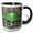 Black/White, variant on 3drose, Female Luna Moth Insect - Na02 Aje0297 - Adam Jones, 11oz Two-tone Black Mug