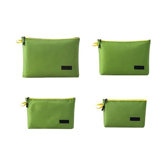WeDecorBay Travel Waterproof Organizer Bags Multipurpose Packing Cubes Reinforced Seams Foldable Design Lightweight Storage Pouches for Toiletries Cosmetics Clothing Travel Accessories Green