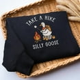 thumbnail image 2 of Embroidered Silly Goose Hiking Sweatshirt, Funny Hiking TShirt, Nature Lover Tee, Gift for Hiker, Summer Hoodie, Adventure Crewneck, 2 of 5