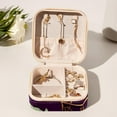 thumbnail image 6 of Thanksgiving Grapes Travel Portable Square Jewelry Box for Rings Earrings Necklaces Bracelets Girls Women Display Case Holder Organizer Stand Storage Box, 6 of 6