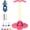 Pink, variant on Balance Jumping Ball,Moon Cozy Balance Jumping Ball with Handle,Moon Bounce Hopping Balls,Bounce Blaster Jump Balls with Air Pump for Indoor & Outdoor Coordination