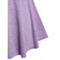 thumbnail image 4 of Camiseta de Talla Grande de Muesca de Space Dye con Nudo Rosegal  Camisetas tallas grandes, 4 of 5