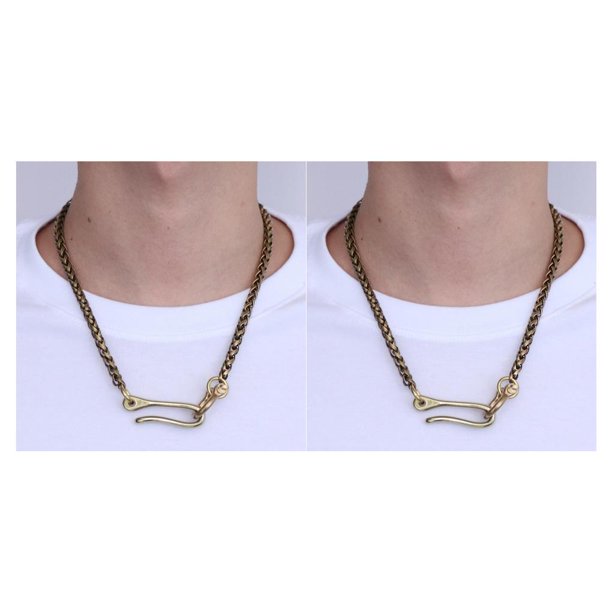 Jumpingount Men Jeans Chain Biker Chain Snake Chain Musician Chain Punk Type1
