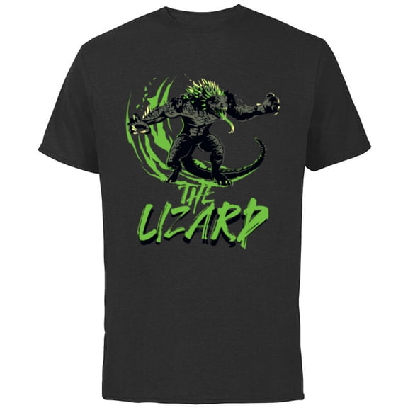 Marvel Spider-Man 2 PlayStation Game The Lizard Slash - Short Sleeve Cotton T-Shirt for Adults - Customized-Black