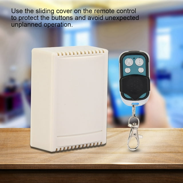 Relé de 433MHz DC12V, Interruptor de Control Remoto Con Un transmisor y receptor inalámbrico de 4 canales