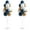Blue Gold, variant on Metallic Balloon Column Kit Floor & Tabletop Party Decoration