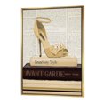 thumbnail image 1 of Gold Fashion High Hells III - Posh & Luxe Framed Canvas, 1 of 3