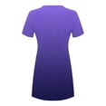 thumbnail image 2 of Gaecuw T Shirt Dresses for Women 2023 Casual Crew Neck Short Sleeve Above the Knee Short Dress Shift Vacation Dresses Beach Dresses Trendy Dresses Polyester Going Out Dresses Gradient Summer Dresses, 2 of 4