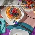 thumbnail image 3 of Corelle Pure White 12-Piece Square Glass Dinnerware Set (Service for 4), 3 of 8