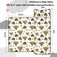 thumbnail image 5 of Highland Cow and Sunflower Print Teens Toddler Nap Mat with Pillow, Sleeping Mat Bag for Preschool Daycare 50"x20", 5 of 6
