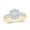 Yellow, variant on 14K Yellow Gold Round Diamond Cluster Nicoles Dream Collection Ring 0.4cttw