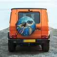 thumbnail image 2 of Fotbe Watercolor Turtle Spare Tire Cover Thickening Universal Fit for Jeep, Trailer, RV, SUV, Truck, Tough Tire Wheel Soft Cover-14 inch, 2 of 9