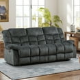 thumbnail image 5 of Bonzy Home Manual Reclining Sofa Adjustable Backrest,3 Seat Recliner Couch Sofa with Overstuffed Arms and Back Sofa Set for Living Room, 5 of 7