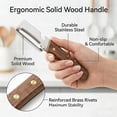 thumbnail image 6 of Wooden Peeler, 2-in-1 Multifunctional Stainless Steel Paring Tool with Bottle Opener, Heavy-Duty Veggie Slicer for Food Prep, 6 of 8