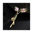 thumbnail image 4 of Cubic Pink Lotus Brooch Clothing Accessories Gifts, 4 of 5