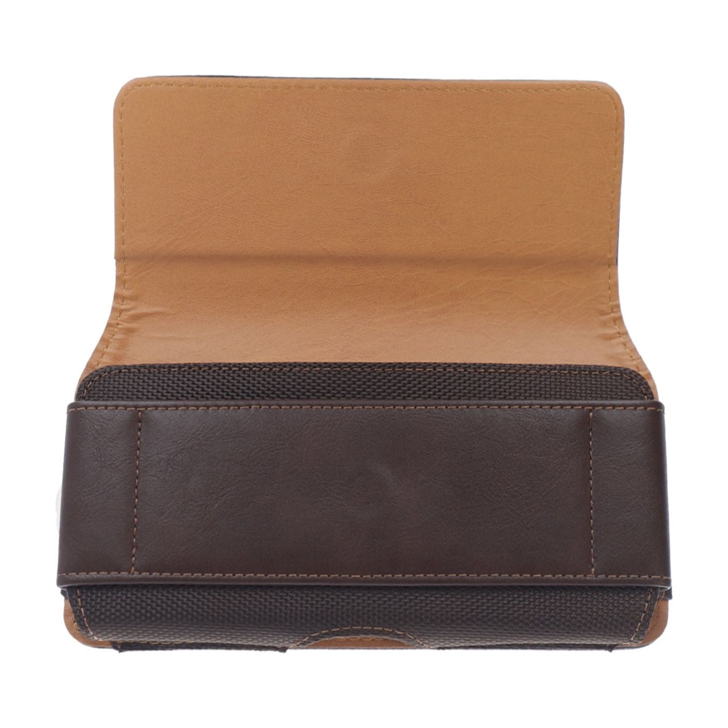 EVO 6.9" Horizontal Texture Leather Pouch - Brown