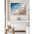 thumbnail image 6 of Navy Blue Brown Ombre Wall Art for Living Room,Canvas Picture Wall Decor for Bathroom Bedroom,Modern Geometric Abstract Cream Painting Artwork for Office Kitchen Hallway Dining Room Decor 12"x16", 6 of 8