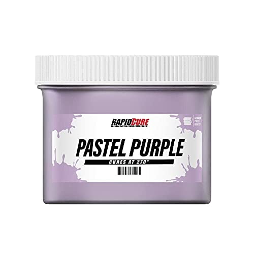 Rapid Cure® Screen Printing Ink Pastel Purple (Quart - 32oz.) - Plastisol Ink for Screen Printing Fabric - Low Temperature Curing Plastisol by Screen Print Direct - Plastisol Ink for Silk Screens