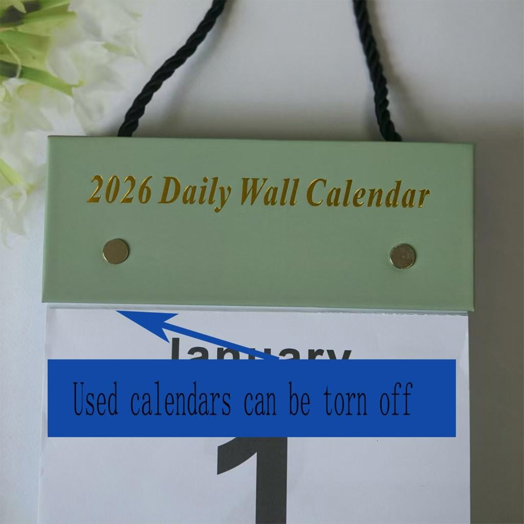 2026 Daily Inspiration Tear Off Calendar With Friendly Paper For Office and Home