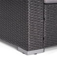 thumbnail image 4 of GDF Studio Avianna Outdoor Wicker Club Chair with Cushions, Set of 2, Gray, Light Gray, 4 of 11