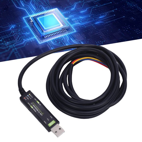 USB to 232 485 Adapter Cable Serial Port Converter Cable with Power Signal Indicator Support for Win11 10 8.1 8 7