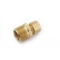 thumbnail image 2 of 1/2" Compression x 3/8" Male Pipe Thread Brass Connector Lead Free Com, Pack of 5, 2 of 3