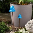 thumbnail image 6 of 2 Pack Vintage Iron Mushroom Ground Stake, Painted Metal Garden Ornament Flower Bed Planter Porch Yard Landscapes Decor, 6 of 7