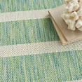 thumbnail image 3 of Nourison Positano 10' x 14' Blue Green Ivory Modern Indoor/Outdoor Area Rug, 3 of 11