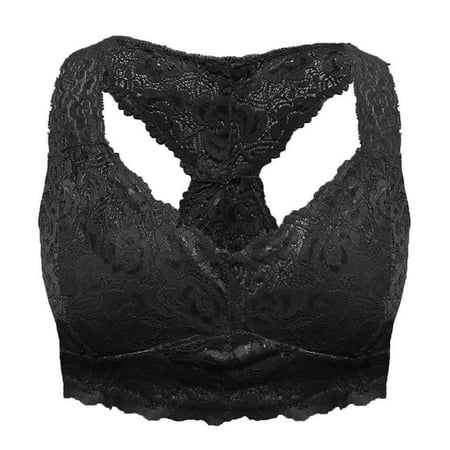 

OVTICZA Women s Bras Plunge Underwire T-Shirt Bra Lace Underwire Plunge Black 2XL