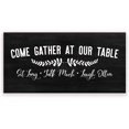 thumbnail image 1 of Come Gather At Our Table Rustic Wood Farmhouse Wall Sign 9x18, 1 of 1